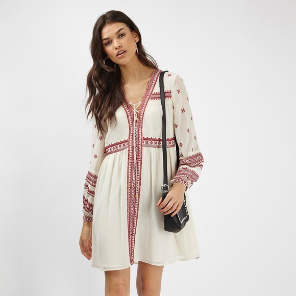 topshop smock dress